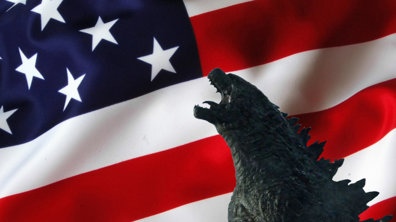 Americanized Godzilla Collection background